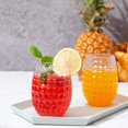 thumbnail image 3 of Copa de vino de piña transparente PET de 12 oz, copa de vino tinto de plástico de grado alimenticio con forma de huevo, taza de whisky de gran capacidad de 360 ml, 3 of 5