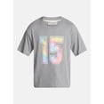 thumbnail image 5 of No Boundaries Pride Boxy Fit Cropped Tee with Short Sleeves, Men's Sizes XS-5XL, 5 of 5