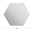 thumbnail image 4 of 12 piezas 3D espejo pared pegatina hexágono DIY fondo acrílico calcomanía (plata) JShteea Libre de BPA, 4 of 9