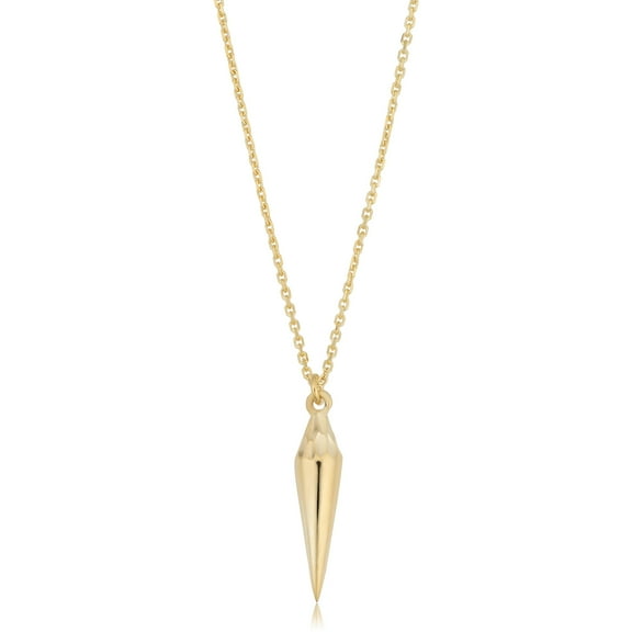 KoolJewelry 14k Yellow Gold Pendulum Necklace (18 inch)