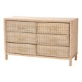 thumbnail image 2 of bali & pari Lanica Japandi Dresser, 6-Drawer, Sun-Bleached Rattan, 2 of 11