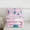 Pink 02, variant on Feelyou Christmas Tree Kids Queen Comforter Set, Funny Xmas Snowman Bedding Sets, Pink Snowflake Print Reversible Bedding Comforter Set, Breathable Home Decor, 3 Pieces