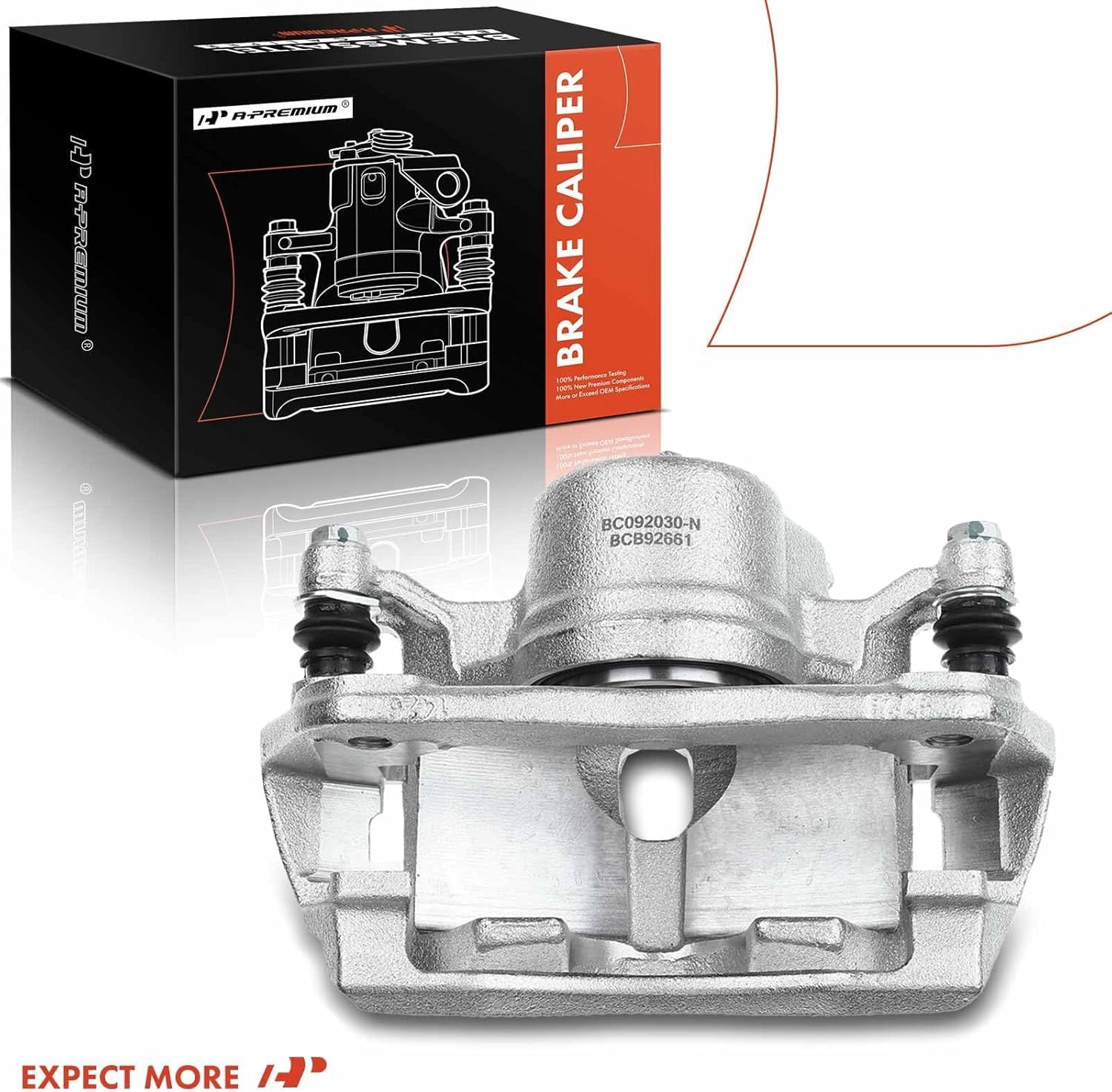 A-Premium Disc Brake Caliper Assembly with Bracket Compatible with Civic 2013-2020 Accord 2003-2017 Fit 2013-2014 CR-Z Acura ILX Front Passenger Side