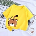 thumbnail image 4 of Ahuyic Summer Toddler Kids' Casual Blouse, Solid Color Loose Short Sleeve Top For Girls And Boys,Summer Middle Large Aged Children's Cute Print T-Shirt Casual Top Short Sleeve Round Neck Top, 4 of 4