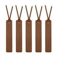 thumbnail image 1 of Uxcell 6 Pcs Marcador de Cuero, Marcadores de Libros de Costura Clásica para Lectura de Libros, Accesorios para Amantes de los Libros, Escritores, Hombres, Mujeres, Profesores, Marrón, 1 of 6