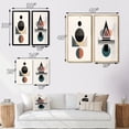 thumbnail image 4 of Designart "Visionary Retro Moon in Geometric Minimalism IV" Transitional Framed Wall Art Set Of 2 - Abstract Pink Frame Gallery Set For Office Decor, 4 of 6