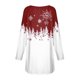 thumbnail image 3 of MHFRRA Camiseta de Manga Larga con Estampado Festivo, Suave, Cómoda y Casual, Ideal para Celebraciones de Temporada. Vino, 3 of 4