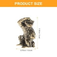 thumbnail image 3 of 2pcs Brass Craft Monkey Adornments Brass Craft Desktop Decors Animal Decors, 3 of 6