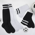 thumbnail image 6 of Hengguang 4 Pairs Kids Over Knee Soccer Socks, Boys Soccer Socks for Children Aged 5-12 to Playing Sports, 6 of 7