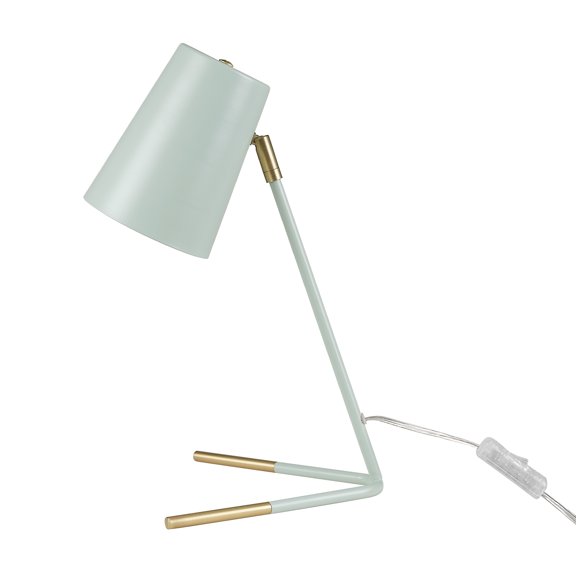 Novogratz x Globe Electric Novogratz x Globe Dobby 16" Matte Teal Desk Lamp with Gold Accents, 56086