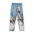 thumbnail image 3 of Vsdgher Horses Running Through The Water Print Mens Pajama Pants Sleep & Lounge Pants, PJ Bottoms With elastic waistb and Pockets, 3 of 5