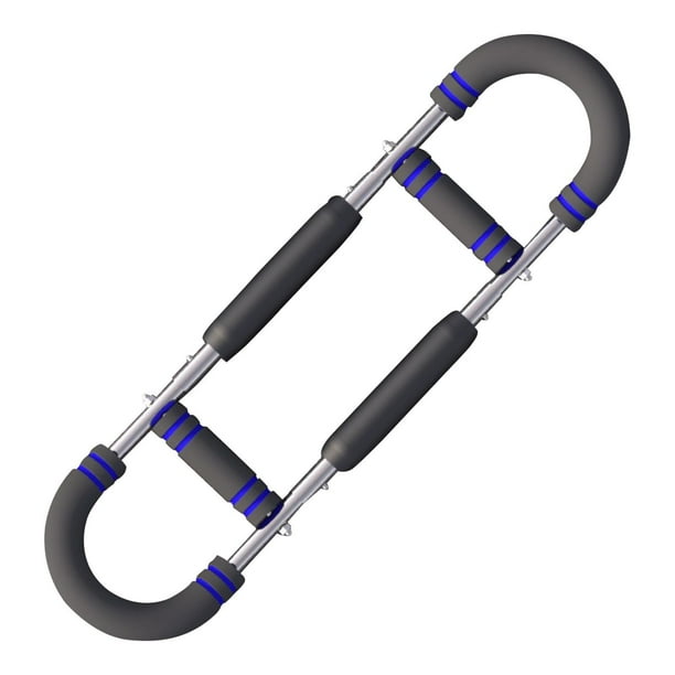 Ejercitador de brazos, ejercitador de pecho, ajustable, ligero, fitness, práctico para atletas. Azul oscuro