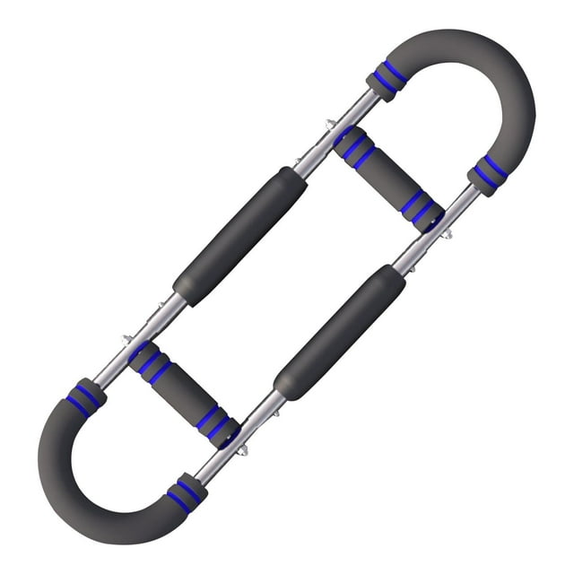 Ejercitador de brazos ajustable para adultos, para oficina, para espalda, hombros y tríceps Azul oscuro
