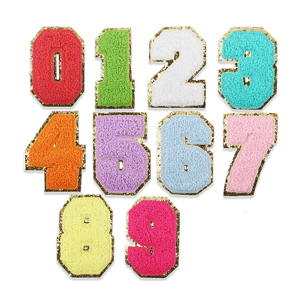 PloutoRich Letter Patches for Clothing, Sew on Patches, Iron on Patches for Clothes, Embroidered Alphabet Patches for Hat Shirts Shoes Bags