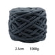 thumbnail image 3 of Hilo de lana grueso, hilo Tubular Jumbo, hilo ligero, suave y voluminoso, hilo de peso para manualidades, almohada, cerca, bufanda, fabricación de Gris oscuro perfecl Hilo de lana grueso, 3 of 8