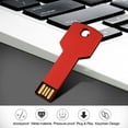thumbnail image 6 of 32GB 10 Pack USB 2.0 Flash Drive TOPESEL Metal Keychain Key Shape Bulk Thumb Drive Memory Stick-Red, 6 of 6