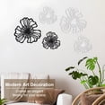 thumbnail image 4 of XIBUFE 5Pcs Multicolor Double-Layer Floral Metal Wall Art Boho Double Layered Iron Flower Wall Hanging Art- Contemporary Home Decor for Living Room,Bedroom,And Tv Background, 4 of 12