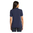 thumbnail image 2 of Port Authority Women's Heavyweight Cotton Pique Classic Fit Polo Shirt Navy 3X-Large, 2 of 4