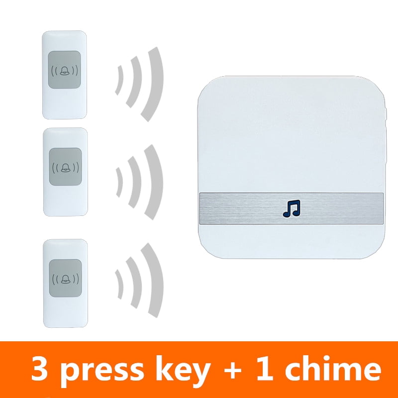 Wireless Doorbell, Waterproof Door Chime Kit, Wireless Door Chime, LED