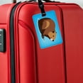 thumbnail image 5 of Beaver Cute Profile Faux Leather Travel Luggage Tag, 5 of 7