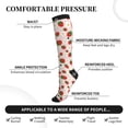 thumbnail image 2 of Sikiie Strawberry Floral 1 Pairs Compression Socks for Men and Women 15-20 mmHg Running Support Socks, 2 of 7