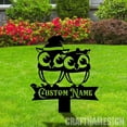 thumbnail image 3 of Craftnamesign Custom Owl Metal Yard Stake, Metal Yard Stake with Owl, Outdoor Owl Lawn Garden Decor, 3 of 4