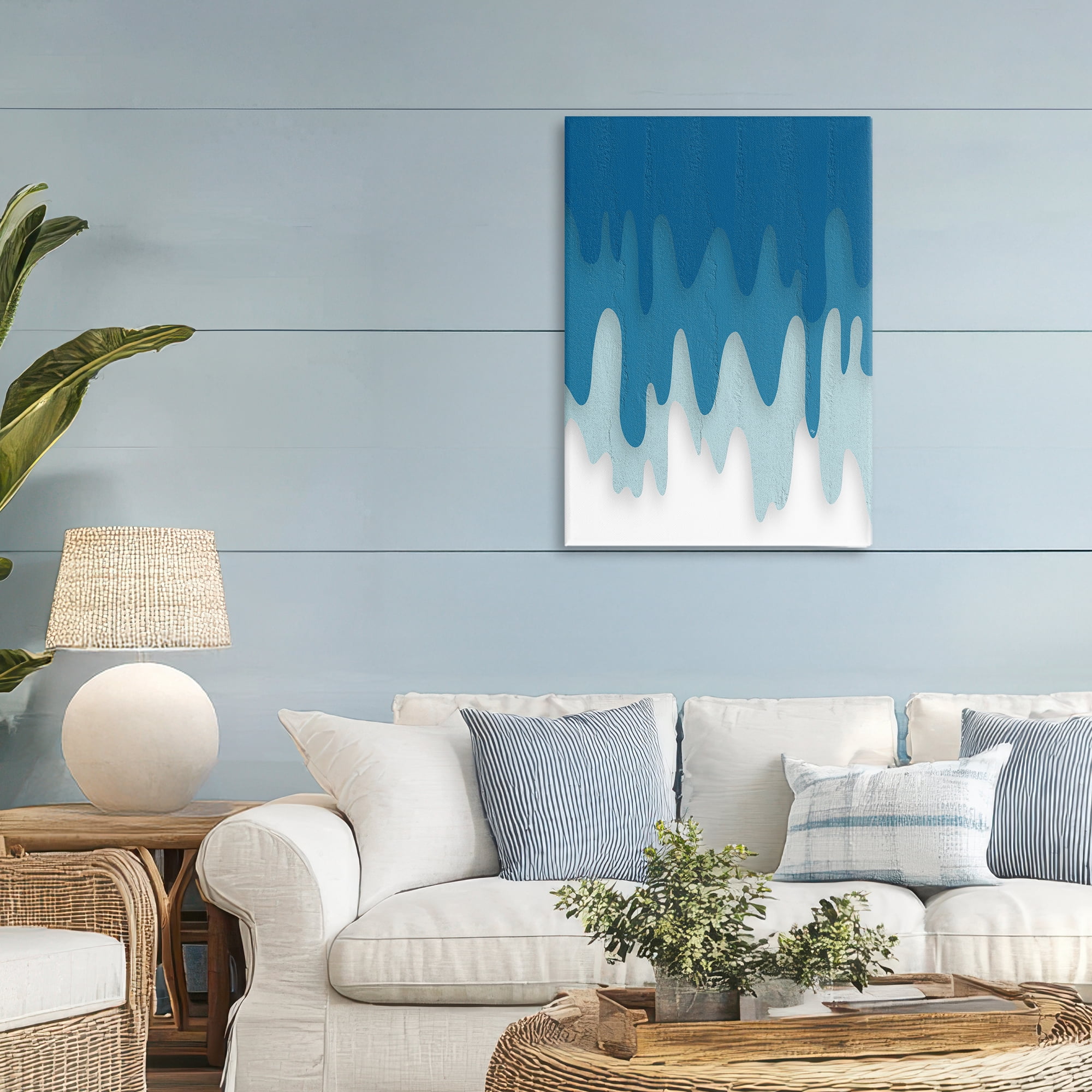 Stupell Industries Water Wave Fluid Contour Canvas Wall Art, design by Martina Pavlova