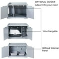 thumbnail image 5 of Unipaws Designer Cat Litter Box Furniture, Covered, Gray, 5 of 7