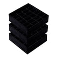 thumbnail image 3 of Organizadores de cajones para calcetines, 3 unidades, divisores, cajas organizadoras para armario, 24 elementos, ropa interior Negro, 3 of 9
