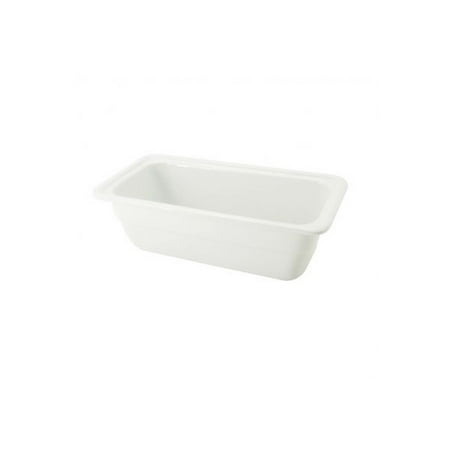 

Food pans 1/3 GN Pan Deep 12-3/4 W X 6-7/8 L X 4 H Porcelain Super White 6 packs