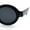 All Black, variant on Retro Nerdy Hipster Round Thick Horn Rim Plastic Keyhole Sunglasses Black Brown - Clear