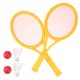 thumbnail image 1 of Juego de raquetas de tenis para padres e hijos, para exteriores, para niños y niñas, de bádminton (raqueta grande + 2 raquetas de tenis + 2 raquetas de bádminton), 1 of 7