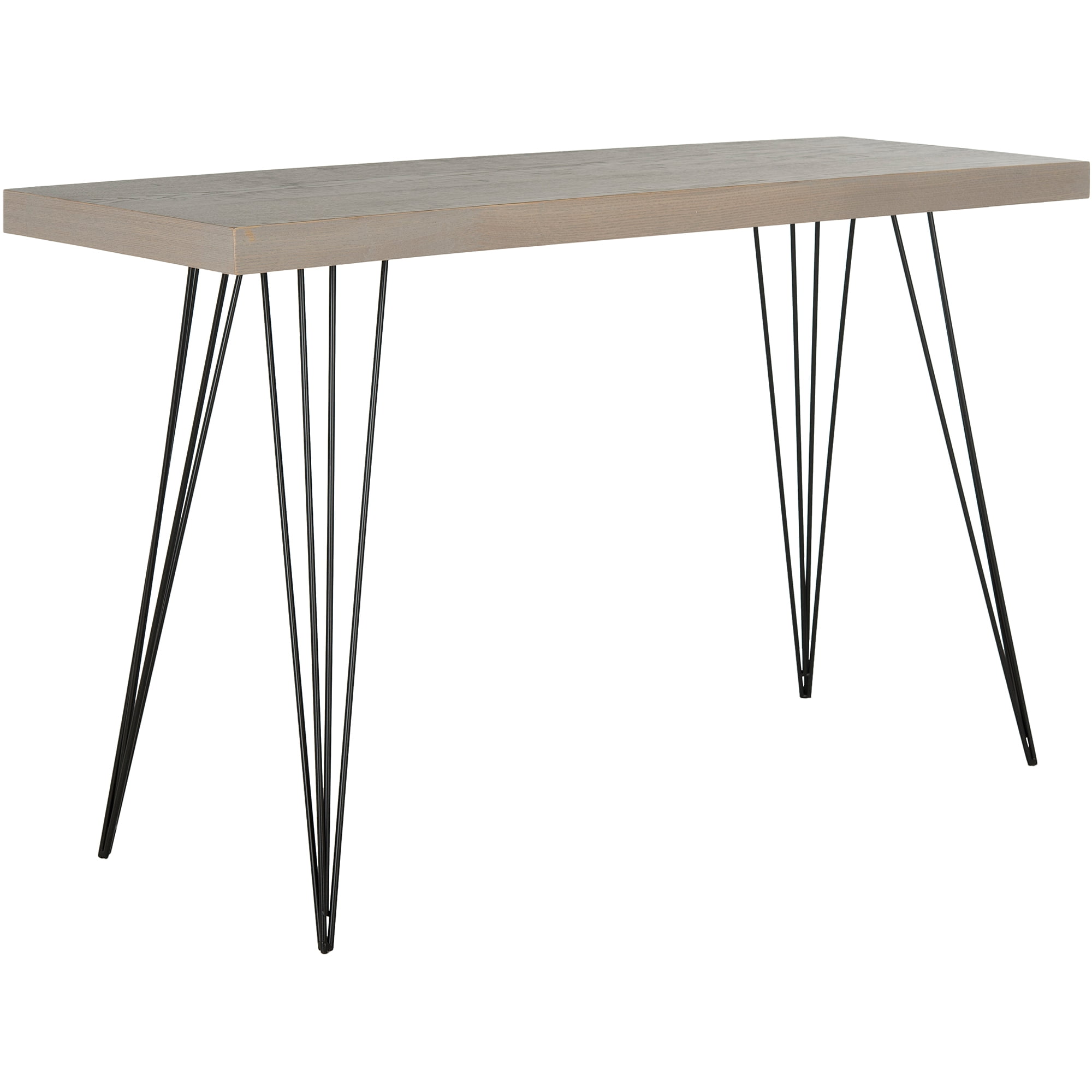 SAFAVIEH Wolcott 55" Width Retro Mid-Century Lacquer Console, Grey/Black