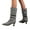 D, variant on Women's Slouchy Ankle Boots Pointed Toe Block Mid Heeled Dress Booties Wide Calf Pull on Sexy Fall Boots Red 5.5