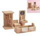 thumbnail image 5 of Casa de muñecas de madera, muebles para sala de estar y dormitorio, accesorios de bricolaje, decoración, juguete para niños Cuarto de baño, 5 of 9
