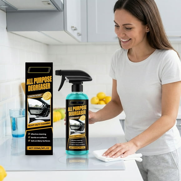 Car Interior Cleaner 120ml | Shine Protectant Detailing Spray Convenient Automotive Cleaning Supplies for Dashboard, Seats, Trim Removes Dust, Odors, Stains, on All Surfaces