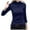 Navy, variant on Honeeladyy Womens Mock Turtleneck Long Sleeve Shirts Fleece Thermal Underwear Solid Color Slim Fit Pullover Christmas Gifts for Daughter Gray M