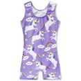 thumbnail image 3 of Girls Gymnastics Leotards Unicorn Purple Size 5-6 Years Old Sparkly Kids Dance Apparel, 3 of 6