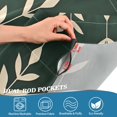 thumbnail image 4 of Yayeee Kitchen Valance Rod Pocket 54" x 18" Living Room Window Curtain, Green Plants, 4 of 6