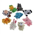 thumbnail image 4 of Aunavey 10pcs Different Cartoon Animal Finger Puppets Soft Velvet Dolls Props Toys Easter Basket Stuffers, 4 of 9