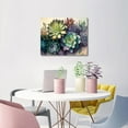 thumbnail image 2 of TISHIRON Paint by Numbers for Adults,16x20 inch Canvas Wall Art Cactus Succulents Oil Painting by Numbers Kit for Home Wall Decor (Frameless), 2 of 6