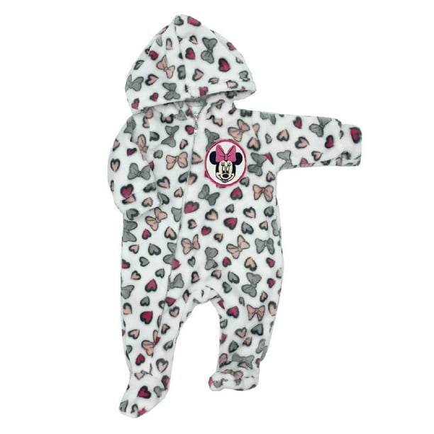 Mameluco con Gorro Tela Estampada Disney Minnie Mouse Corazones Disney Mameluco2334