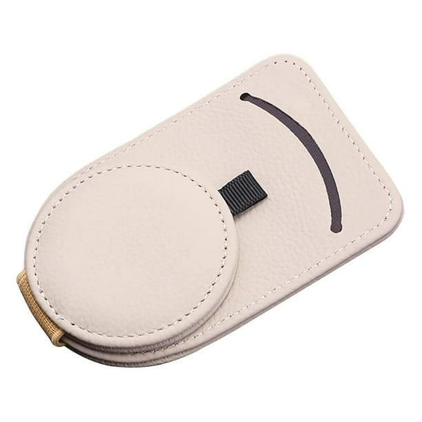 Soporte Para Gafas De Coche, Organizador De Parasol Para Coche, Colgador De Gafas De Cuero, Clip Para Tarjeta De Billete, Gafas, Tarjeta De Montaje, Llave De Licencia Kearding AP007118-03