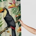 thumbnail image 3 of Orinice  Tropical Birds Leaves Shower Curtain for Bathroom Toucan Green Jungle Palm Leaf Decorative Bath Curtain Polyester Fabric Waterproof Bathroom Curtain with 12 Hooks 60x72, 3 of 7