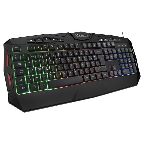 Teclado Mecanico Gamer Ocelot Gaming OGEK03 Negro RGB USB. Ocelot Gaming OGEK03 Bodega Aurrera en linea