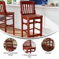 thumbnail image 3 of Emma + Oliver School House Back Wood Barstool, 3 of 10