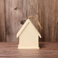 thumbnail image 6 of Bird Nest decor, Outdoor Bird House, Hanging Bird House, Unfinished Wood, Outdoor and Garden, Wooden Bird Houses, Bird Nesting Box, Yard Display, Natural Unfinished, 1 Pc, 6 of 8