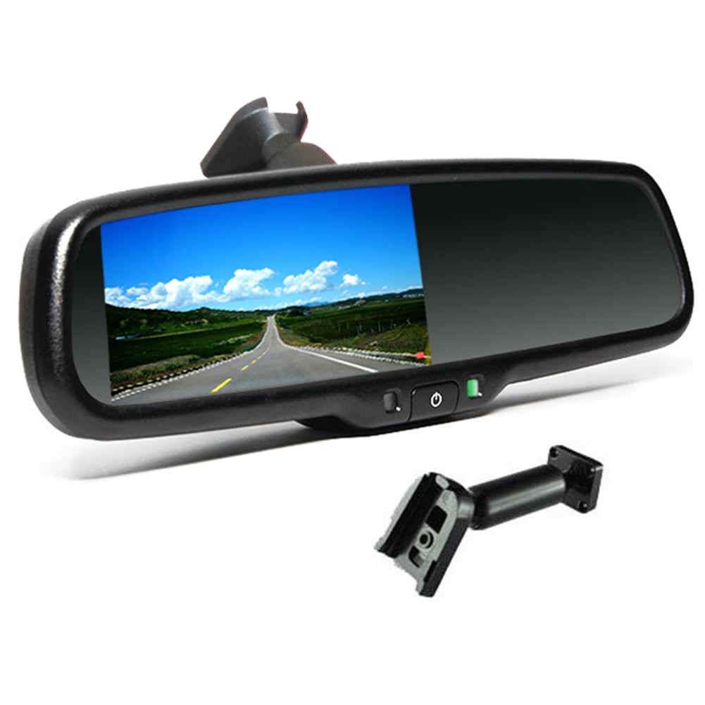 Bracket Car Interior Replacement Rear View Mirror Built in 4.3" TFT LCD Monitor 
