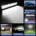 thumbnail image 6 of Waywe 4Pcs 4Inch 60W Cube LED Fog Lights Led Light Pods, 20Inch 420W Spot Flood Combo Triple Row Off-Road led Driving Lights Waterproof for Trucks ATV, 6 of 8