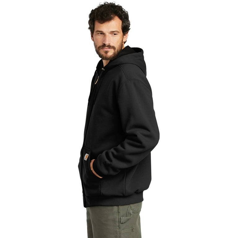 Carhartt Men's Rain Defender Rutland Thermal Lined Hooded Zip Front  Sweatshirt - Walmart.com